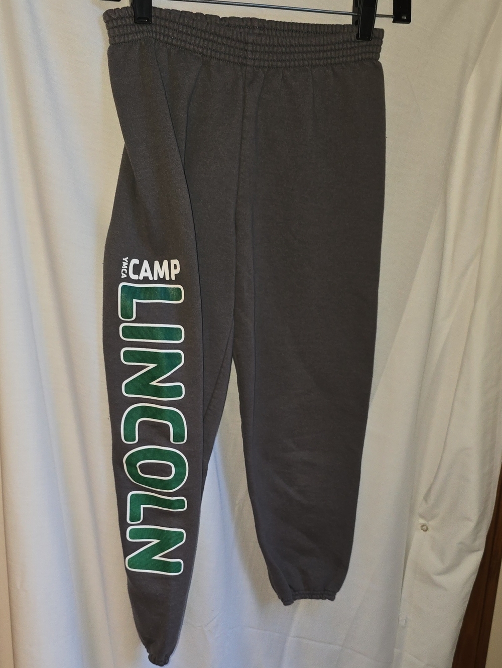 Youth Medium Sweatpants w YMCA Camp Lincoln wording